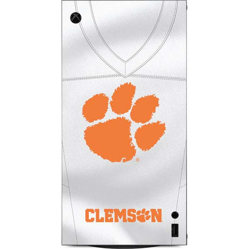 Clemson University White Jersey XBox Series X Digital Edition Console Skin